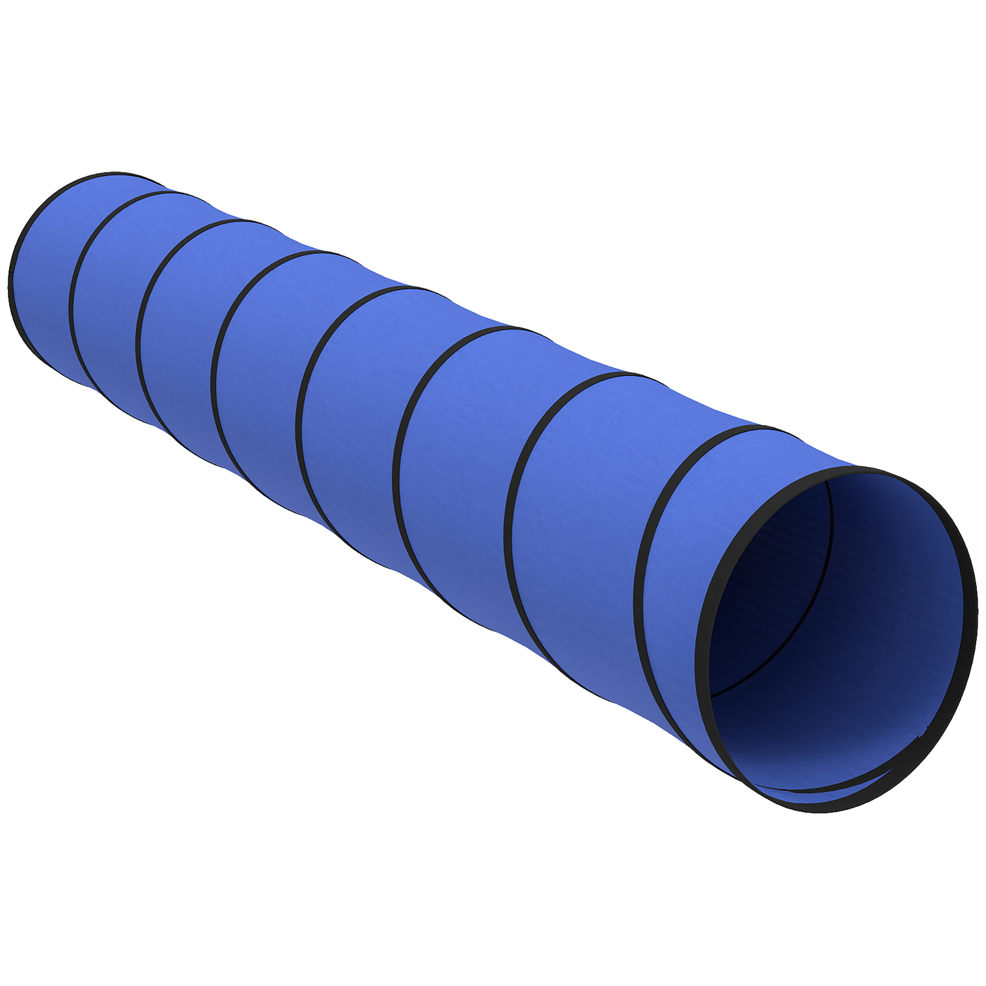 PawHut Hunde Agility Tunnel 300 x 50 cm Hundetunnel mit 4 Bodenankern Tragetasche reißfest Spieltunnel Agilitytunnel für kleine, mittelgroße Hunde Blau Aosom