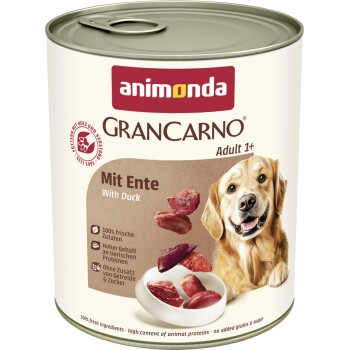 animonda GranCarno Original Nassfutter Hund Adult, Ente 12x800 g