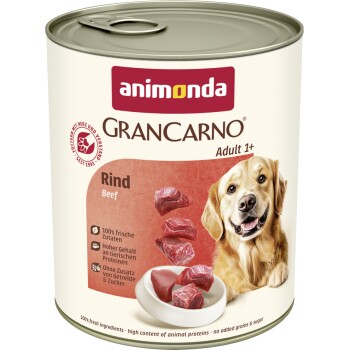 animonda GranCarno Original Nassfutter Hund Adult, Rind 12x800 g