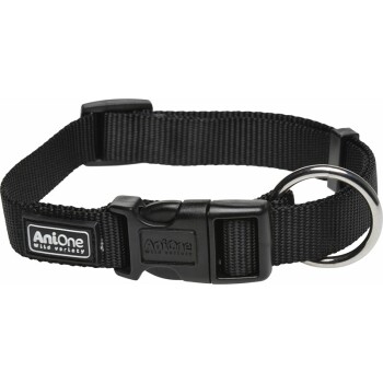 AniOne Halsband Classic Nylon schwarz L