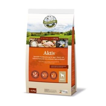 Bellfor Hundefutter für sportliche Hunde - PREMIUM PUR Aktiv - 2,5 kg
