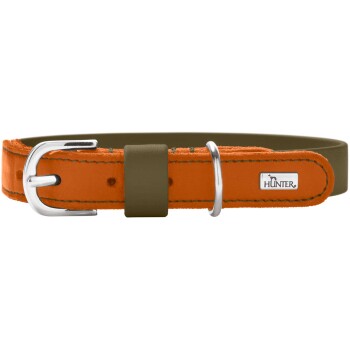 Dog Sport HUNTER Hundehalsband wolmar biothane x leder khaki L