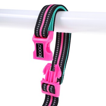 DOOG LEINE NEON ClIP-IT grün/ rosa