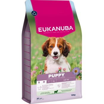 EUKANUBA Trockenfutter Hund, Junior, klein/mittelgroß, Lamm 12kg
