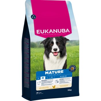 EUKANUBA Trockenfutter Hund, Mature, mittelgroß, Huhn 15 kg