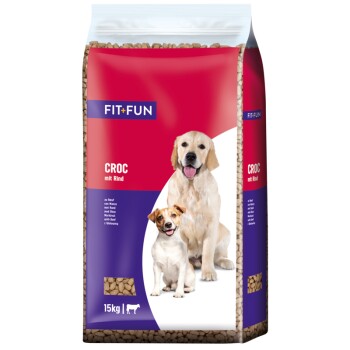 FIT+FUN Trockenfutter Hund Croc mit Rind 15 kg