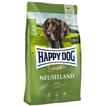 HAPPY DOG Sensible Trockenfutter Hund Adult, Neuseeland, Lamm 4 kg