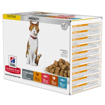 Hill's SCIENCE PLAN Sterilised Cat Adult Multipack 24x85 g