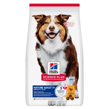 Hill's Science Plan Trockenfutter Hund, Medium Mature Adult, mit Huhn 14 kg