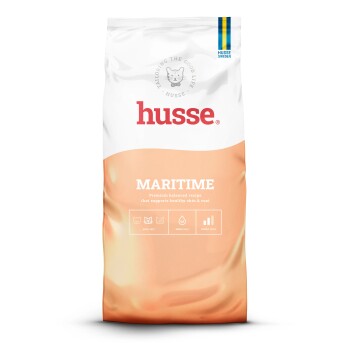 husse Maritime, 6 kg -Set Premium Rezeptur für erwachsene Katzen. Premium ausgewogene Rezeptur für Katzen, die gesunde Haut und Fell