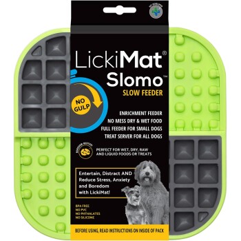 LickiMat Schleckmatte SloMo Futter-Spaß anthrazit/ grün