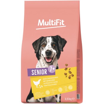 MultiFit Trockenfutter Hund Senior Huhn und Reis 2,5 kg