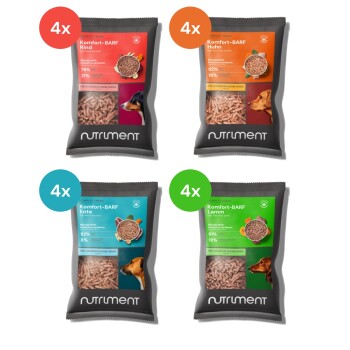 Nutriment Komfort-BARF Menü Probierpaket 16x1 kg