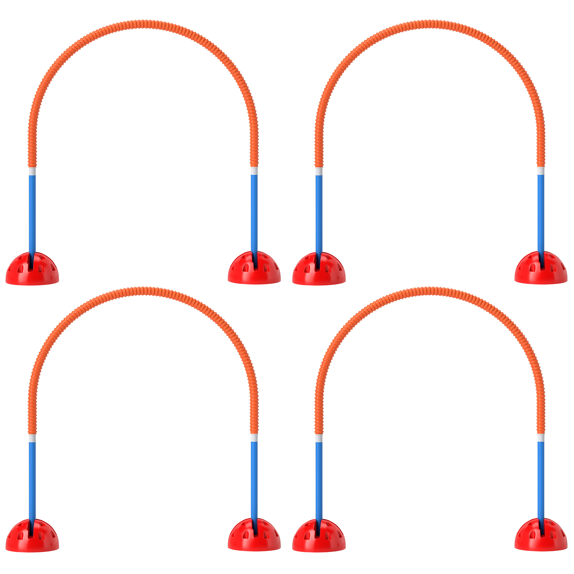 PawHut Agility Set Hunde 5-teiliges befüllbar Agility-Ausrüstung für Hundetraining Steckhürdenset mit verstellbar Agilitätstüren Tragetasche Trainingszubehör Koordinationstraining für Spiele Training Aosom