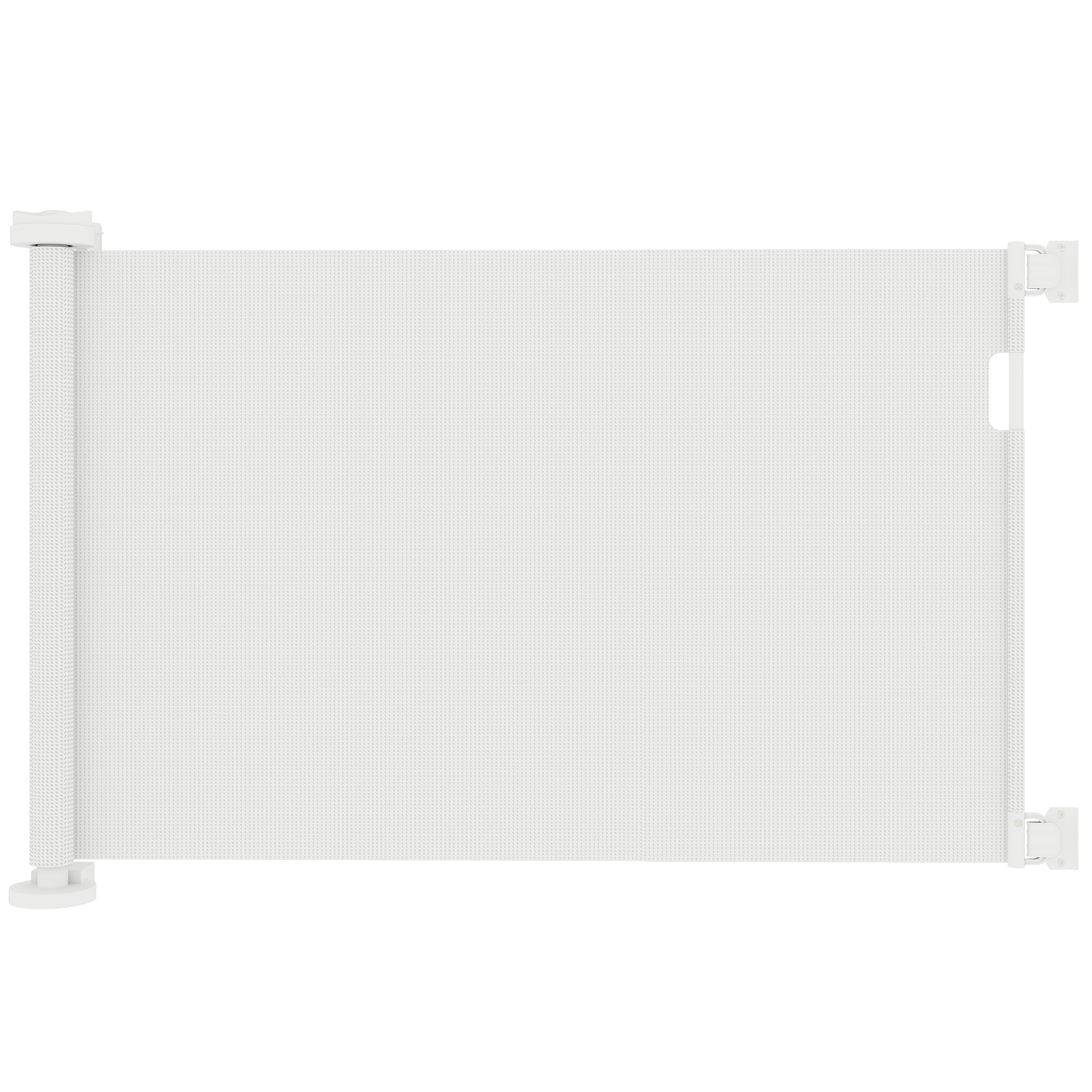 PawHut Treppenschutzgitter Ausziehbar 0-136cm 87 cm Hoch Türschutzgitter Treppenschutzrollo Absperrgitter Treppengitter für Haustiere Türgitter Schutzgitter Geeignet für Treppen Türen Innen & Außen Aosom