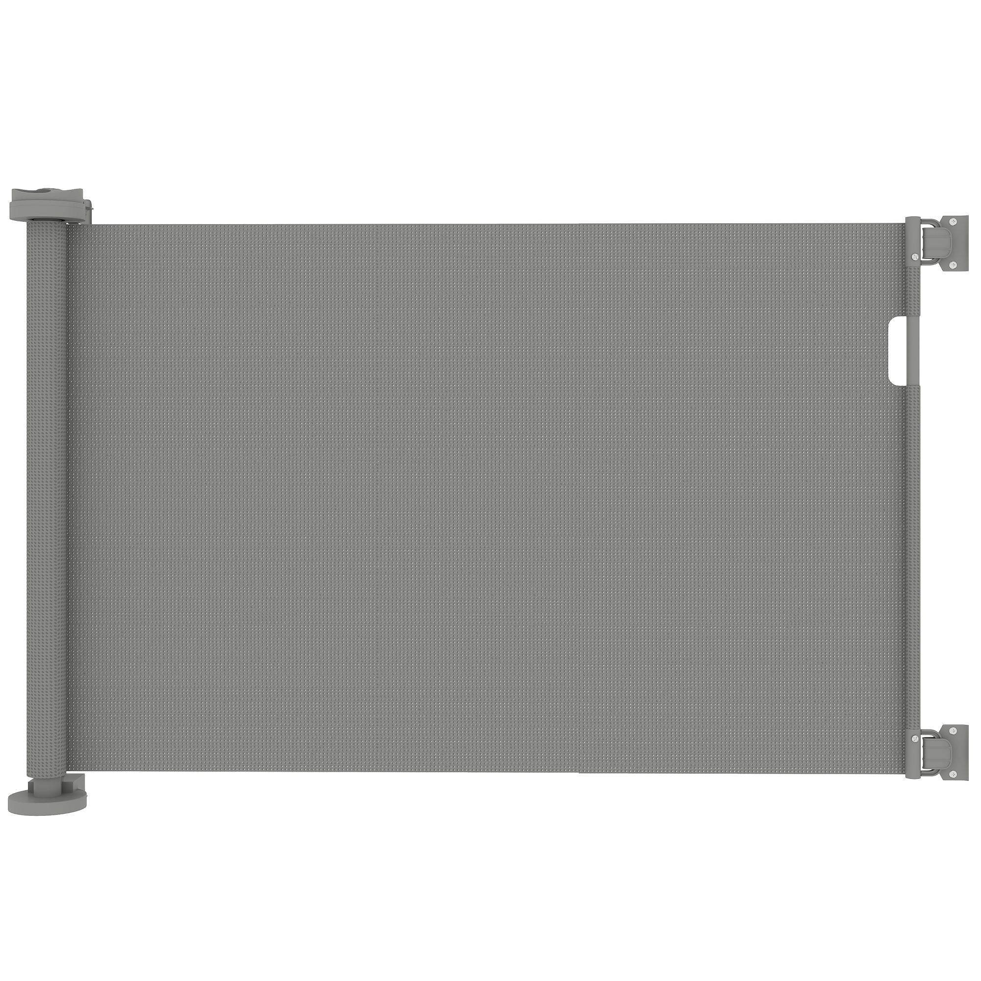 PawHut Treppenschutzgitter Ausziehbar 0-136cm 87 cm Hoch Türschutzgitter Treppenschutzrollo Absperrgitter Treppengitter für Haustiere Türgitter Schutzgitter Geeignet für Treppen Türen Innen & Außen Aosom