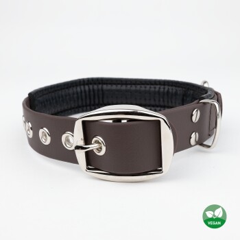 PetTec veganes Hundehalsband braun S