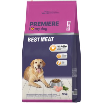 PREMIERE Best Meat Trockenfutter Hund Senior Geflügel  12 kg