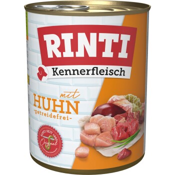 RINTI Kennerfleisch Nassfutter Hund, Adult, Dose, Huhn 24x800 g