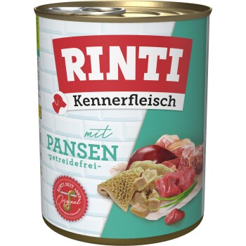 RINTI Kennerfleisch Nassfutter Hund, Adult, Dose, Pansen 24x800 g