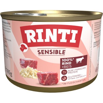 RINTI Sensible Rind und Reis 12x185 g
