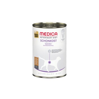 SELECT GOLD Medica Nassfutter Hund Adult Schonkost, Huhn Pute mit Reis 24x400 g