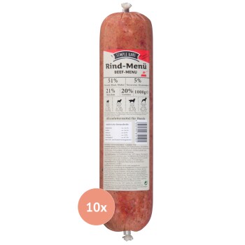 Simple BARF Rind Menü 10x1 kg