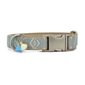 THE DOG IDEA Boho-Chic Halsband Sky XXL