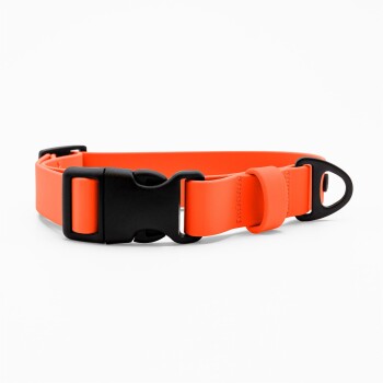 THE DOG IDEA Biothane Halsband Orange Klickverschluss XS