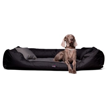 Tierlando NESTOR -Orthopädisches Hundebett | Starkes Oxford 2000D DUO | Extra Robust graphit schwarz 90 cm, 22 cm, 75 cm