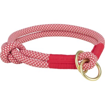 Trixie Soft Rope Zug-Stopp-Halsband rot S