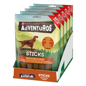 Adventuros PURINA Snack Hund Sticks wilder Büffel 5 x 305 g