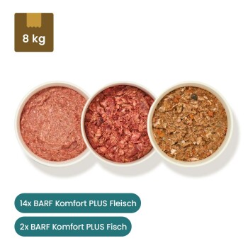 Fertigbarf Probierpaket Frostfutter 16 x 500 g