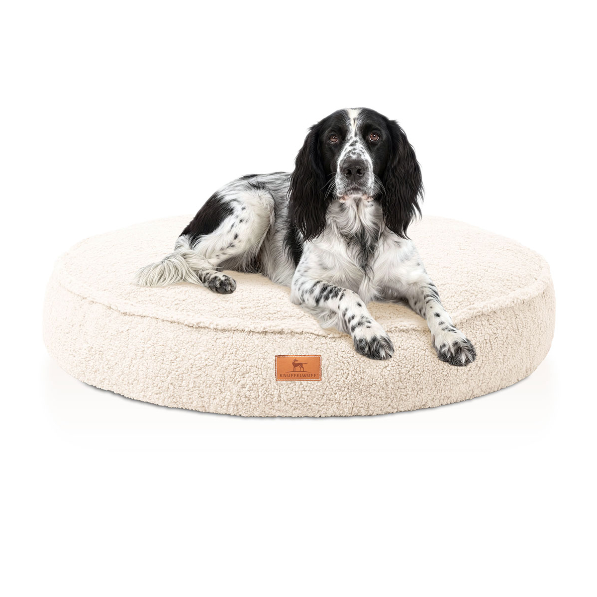 orthopädisches rundes Hundebett Tivano mit Memory-Foam Schaumstoffflocken aus...