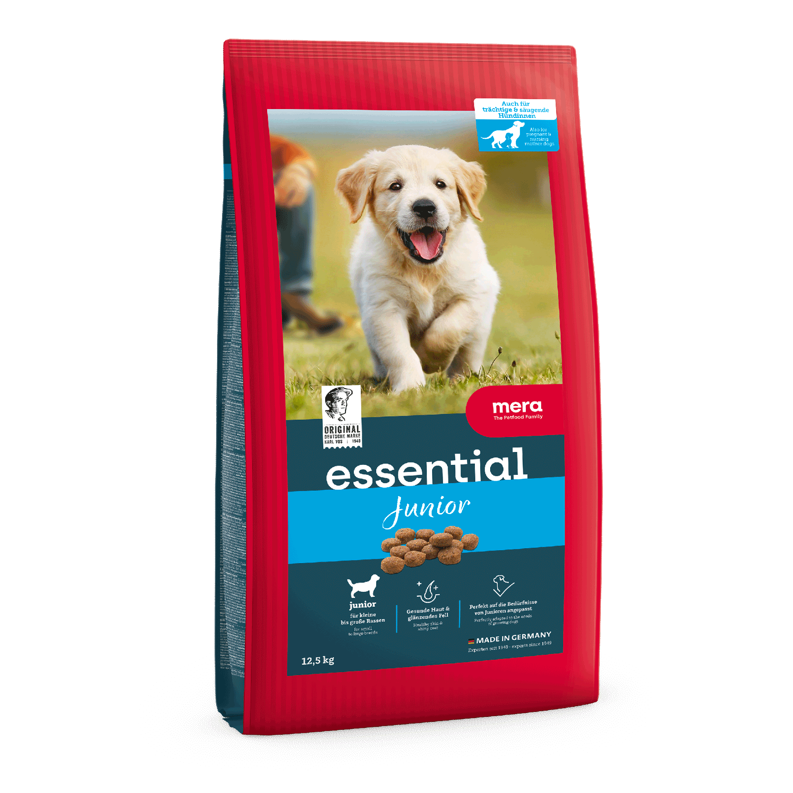 mera essential Junior Hundefutter trocken 12,5kg | speziell für Welpen und junge Hunde