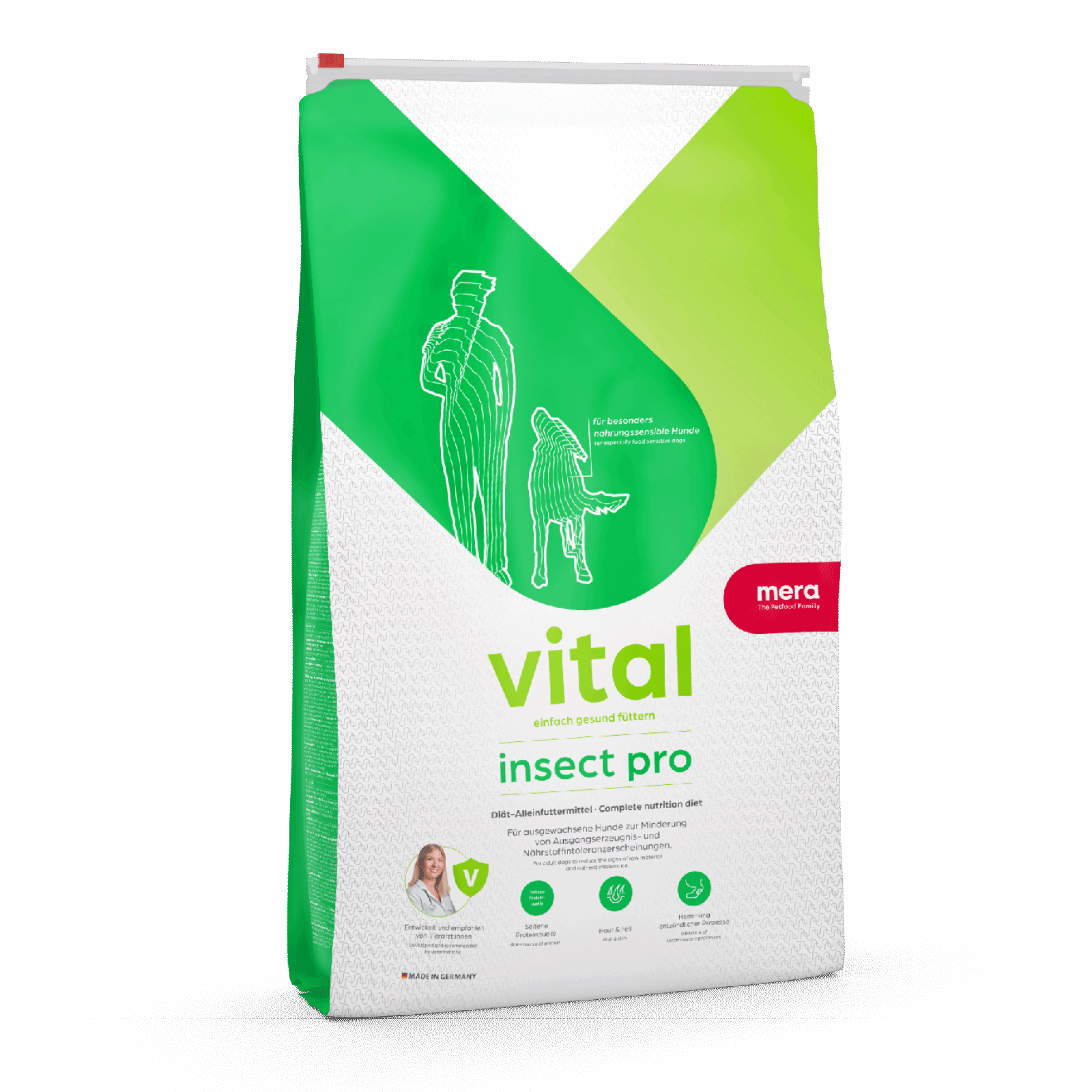 mera vital Insect Pro Trockenfutter für Hunde | Für besonders nahrungssensible Hunde | Hundefutter | Diätfutter | Von Tierärzt:innen empfohlen