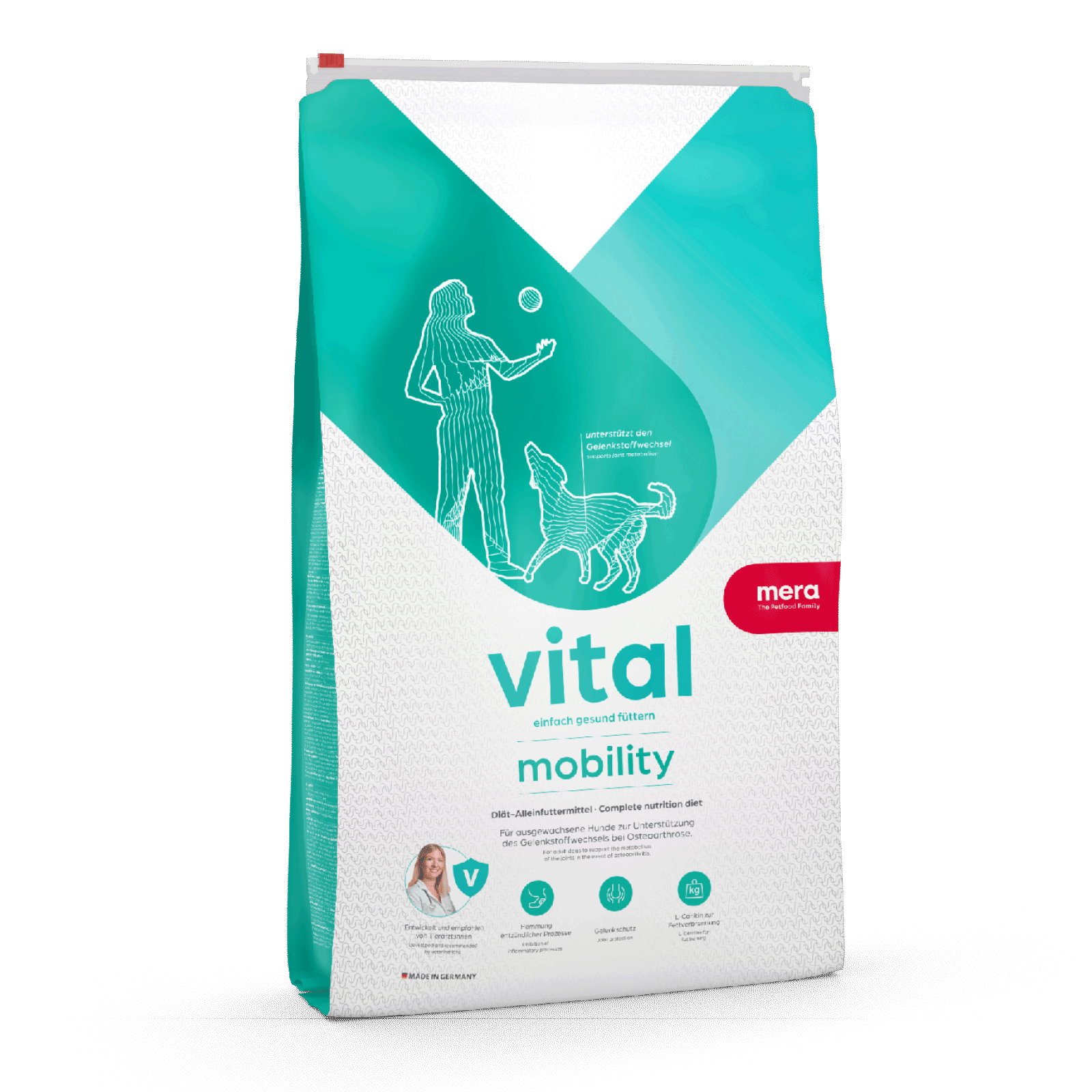mera vital Mobility Trockenfutter für Hunde | Unterstützt den Gelenkstoffwechsek | Hundefutter | Diätfutter | Von Tierärzt:innen empfohlen