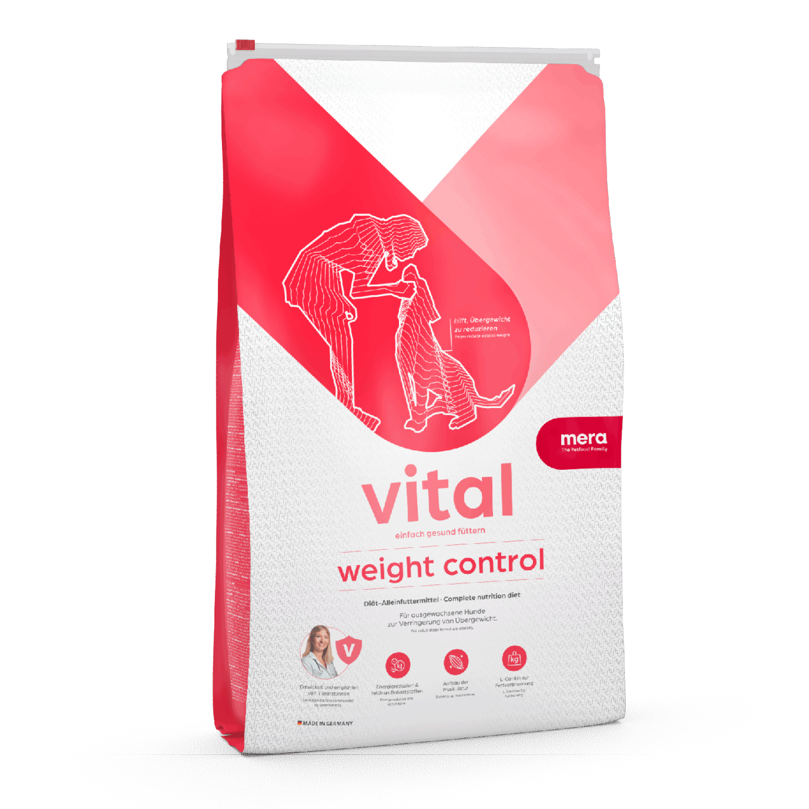 mera vital Weight Control Trockenfutter für Hunde | Hilft, Übergewicht zu reduzieren | Hundefutter | Diätfutter | Von Tierärzt:innen empfohlen