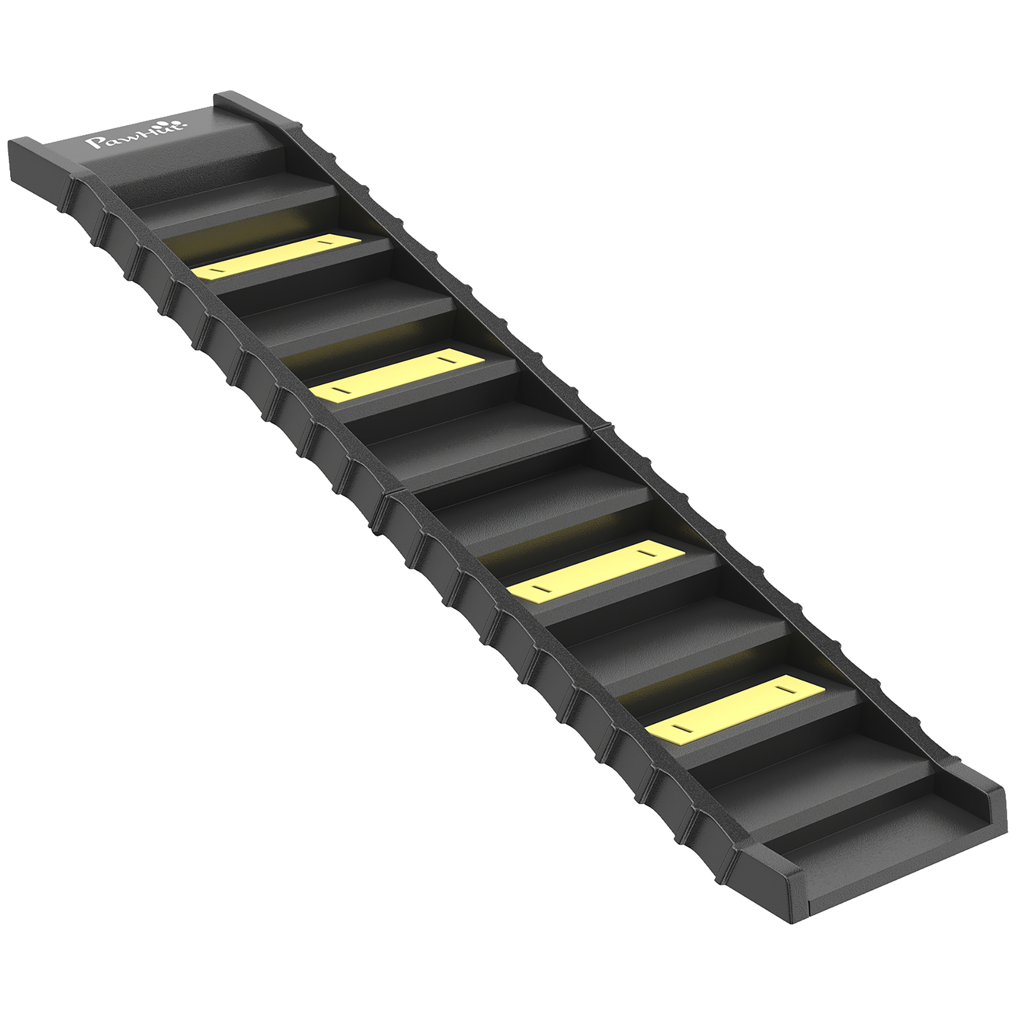 PawHut Hunderampe klappbar Hundetreppe Auto & SUV rutschfest Einstiegshilfe für Kofferraum, 154x40cm, Hundeautorampe für Große & Kleine Tiere bis 68 kg Schwarz