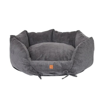PET & Co. Pet & Co Hundebett Ronny Cord Luxus grau/ grau L