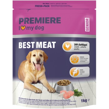 PREMIERE Best Meat Trockenfutter Hund Senior Geflügel 1 kg