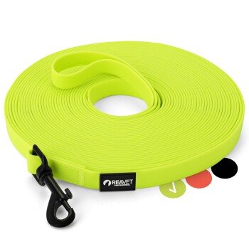 REAVET Schleppleine 15 Meter, Neon Gelb