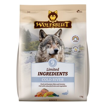 WOLFSBLUT Limited Ingredients Trockenfutter Hund, Adult, Cold River 1 kg