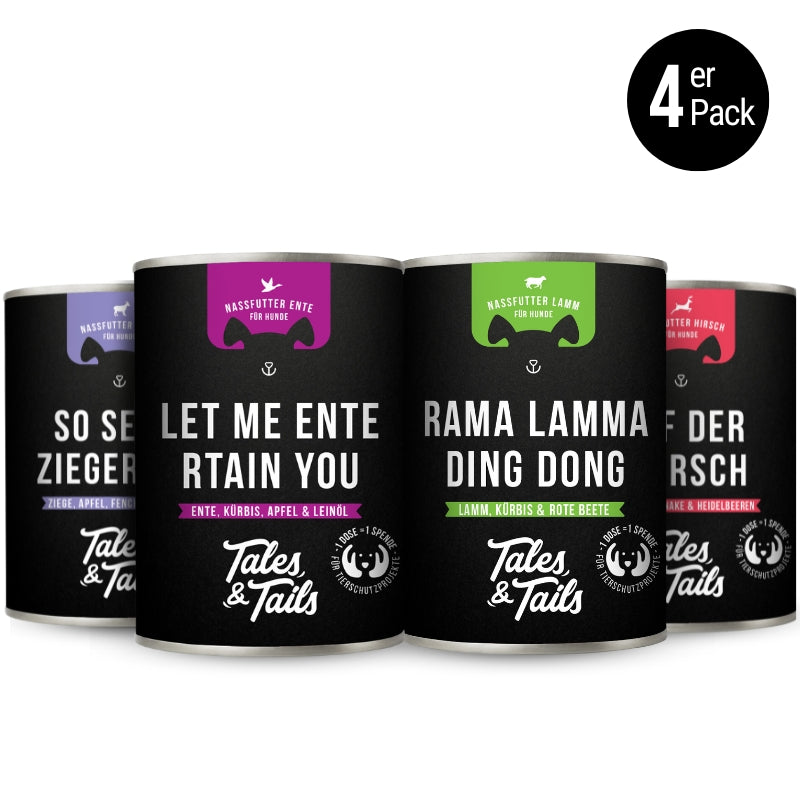 4er Mixpaket Nassfutter Fleisch