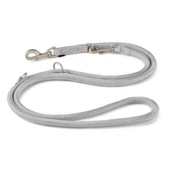 Wolters K2-Tauprogramm Führleine, Hundeleine silber 2 m, 9 mm